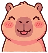 Capipi, uma capivara bebê, sorrindo no pântano